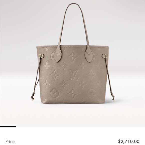 Louis Vuitton Bags The Neverfull Mm Tote Turtle Dove Embossed